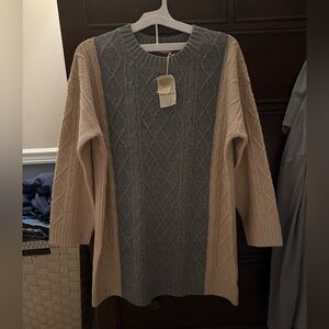 NWT Hem & Thread Cable Knit Sweater